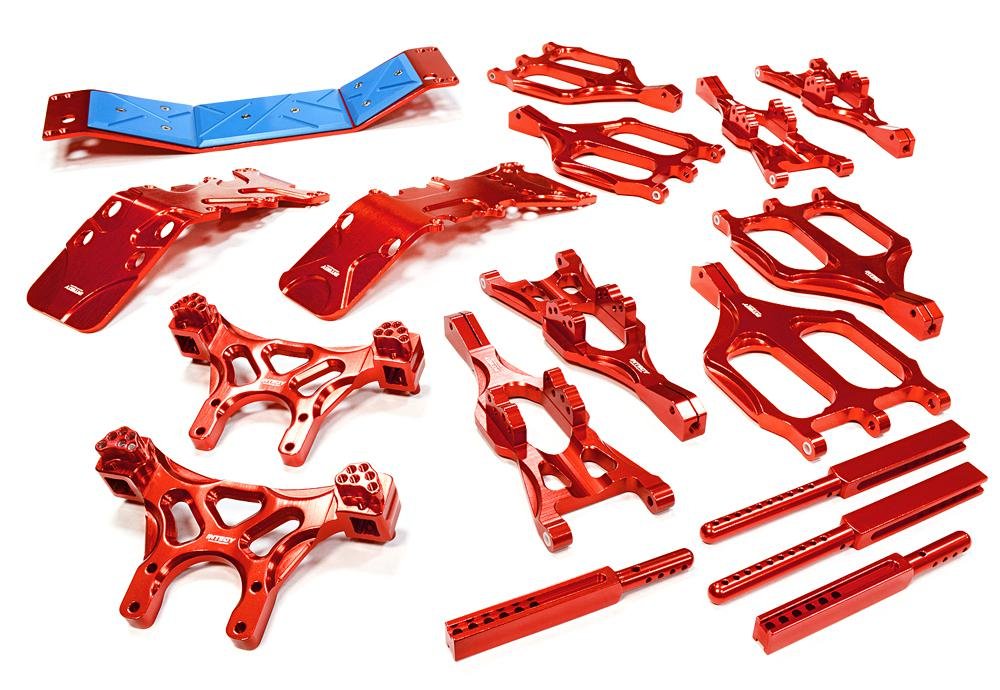 Integy RC Model Hop-ups C26060RED Billet Machined Steering Bell Crank for Traxxas 1/10 Scale E-Maxx Brushless 