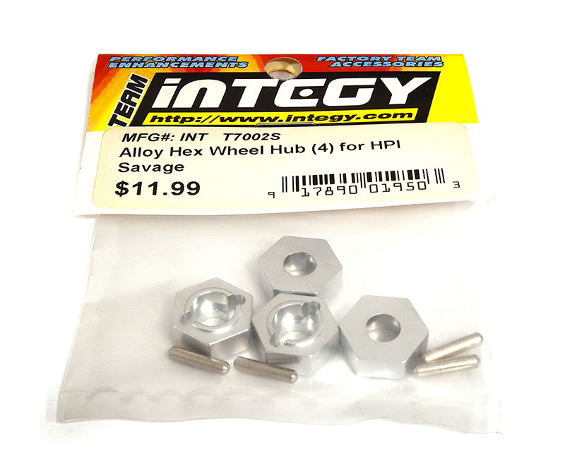 Alloy 14mm Hex Wheel Hub (4) for HPI Savage 21 & 25 for R/C or RC
