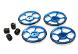 Setup Wheel (4) for Touring Car (Blue) w/ US Size Wheel Nut