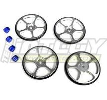 Setup Wheel (4) for Touring Car (Silver) w/ Metric Size Wheel Nut