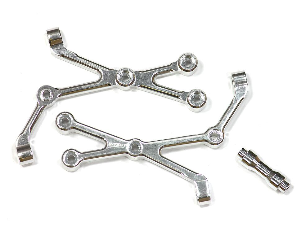 Integy RC Body Clips – 8 Stück, Gebogen, Eloxiert, Für 1/10 RC Autos & Trucks (26x16 Mm)