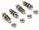 Billet Machined Threaded Shock Body (4) Upgrade Kit for Associated SC10 4X4