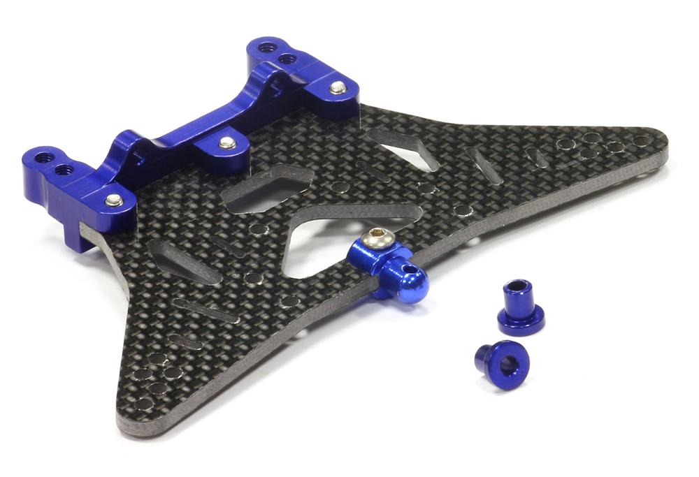 Graphite Rear Shock Tower for Rustler 2WD for R/C or RC Team Integy