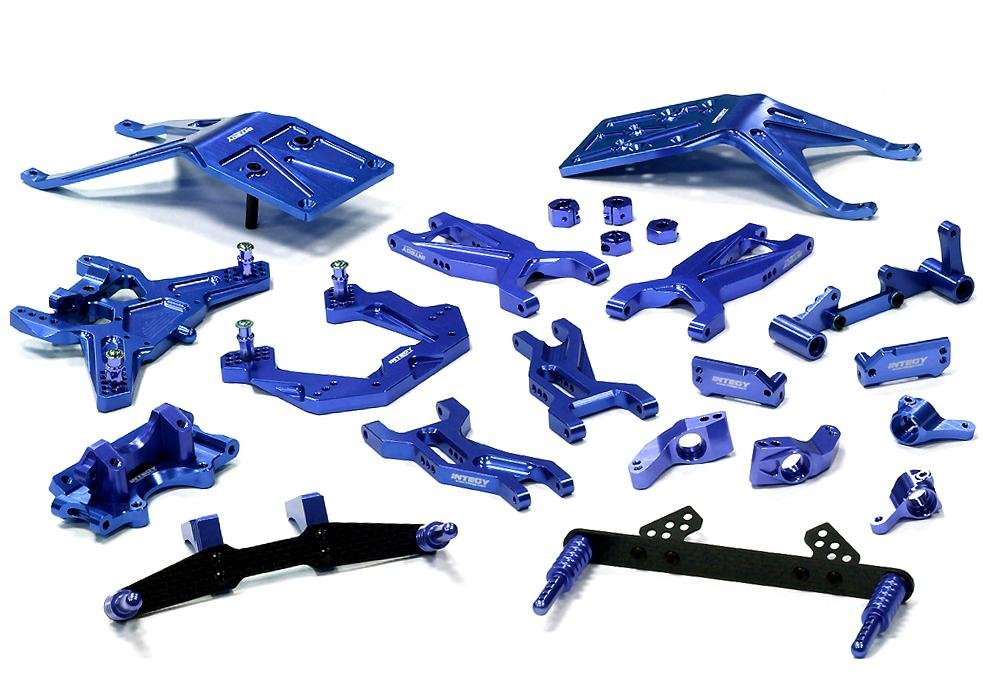 X Spede XPTE929P06 Blue Suspension Tuning Hop up Set Traxxas 1/10 2WD 