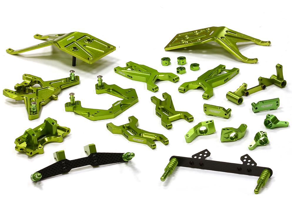 Green Billet Machined Complete Suspension Upgrade Kit for Traxxas