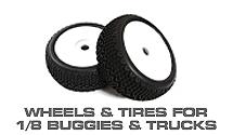 Buggy & Truggy 1/7, 1/8 RC Tires, Wheels and Accessories