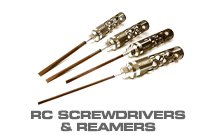 Screw Drivers & Body Reamers for RC Cars, Boats, Planes & Helicopters
