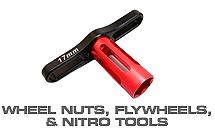 Wheel Nut Wrench 17mm 23mm, FlyWheel Wrench, Nitro & Glow Plug Tools