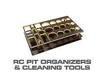 Cleaning Tools, Pit Area Tools, Mats & Organizers for RC