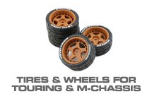 Tires, Inserts & Wheels for 1/10 RC On-Road, M-Chassis & Touring Cars