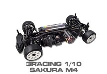 Sakura 1/10 M4 RC Car Kit by 3Racing & Hop-up Parts