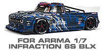 Hop-up Parts for Arrma 1/7 Infraction 6S BLX All-Road