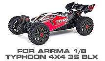 Hop-up Parts for Arrma 1/8 Typhon 4X4 3S BLX