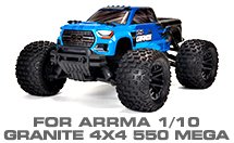 Hop-up Parts for Arrma 1/10 Granite 4X4 550 Mega