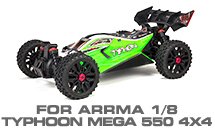 Hop-up Parts for Arrma 1/8 Typhon 4X4 550 Mega