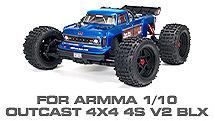 Hop-up Parts for Arrma 1/10 Outcast 4X4 4S V2 BLX