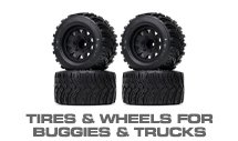 Tires, Inserts & Wheels for 1/10 RC Truck & Buggy Off-Road