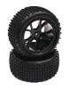Type II Rear Buggy Tire & Wheel Set (2) for 1/10 Off-Road i10B (O.D.=88mm)