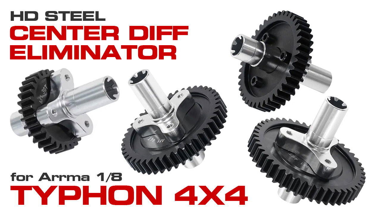 HD Steel Spur Gear w/ Diff Eliminator for Arrma 1/8 Typhon 4X4 (#C3371x)