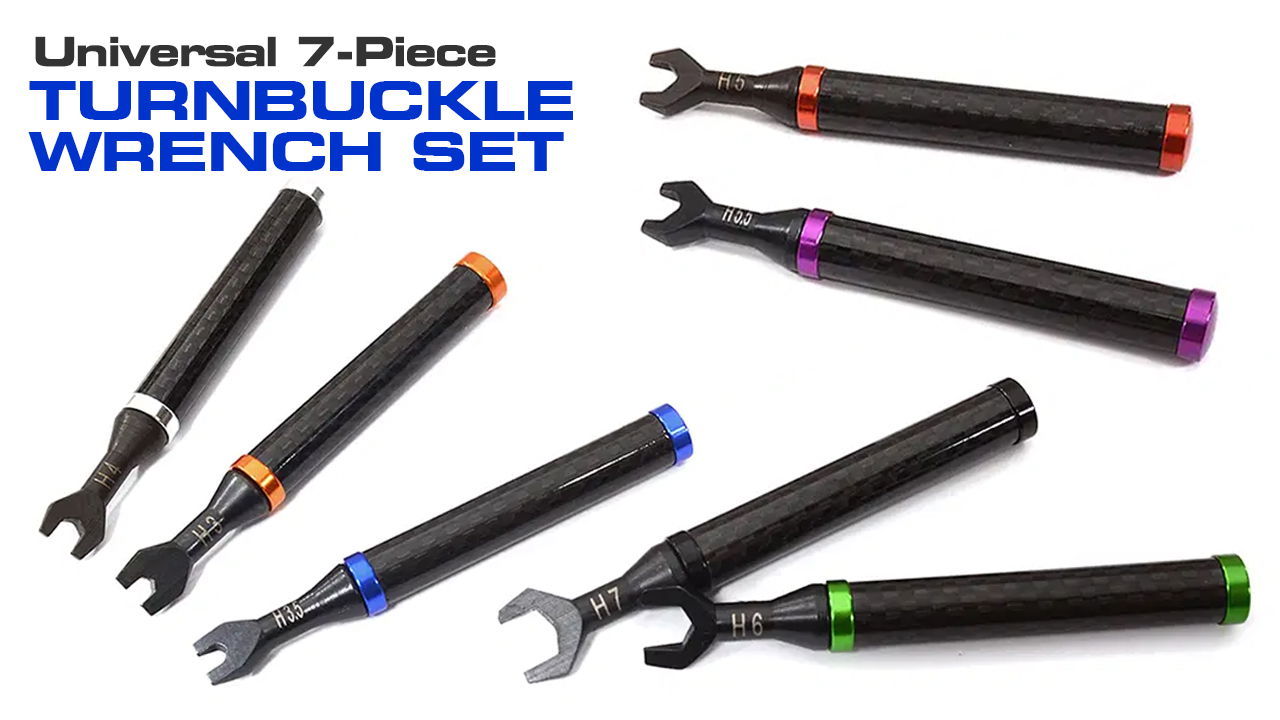 Universal Turnbuckle Wrench Set w/ Carbon Fiber Handles (#C23254)