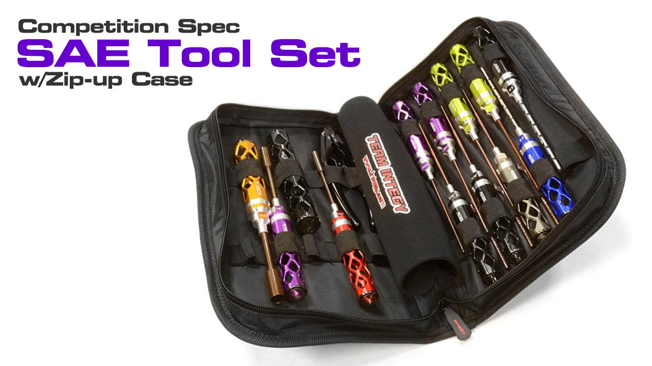 081026 Standard 17pcs Competition Tool Set w/ Bag for 1/10 Off-Road (#C26093)