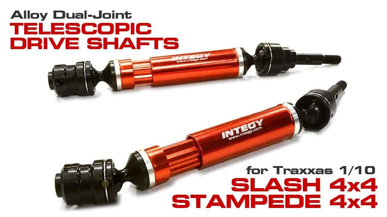 Dual-Joint Front Drive Shafts for 1/10 Stampede 4X4 & Slash 4x4 (#C26504)