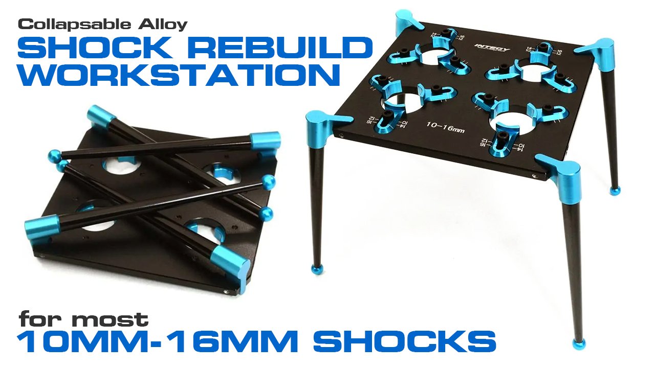 Team Workstation & Shock Rebuild Stand for Shock Size 10mm-16mm (#C27105)