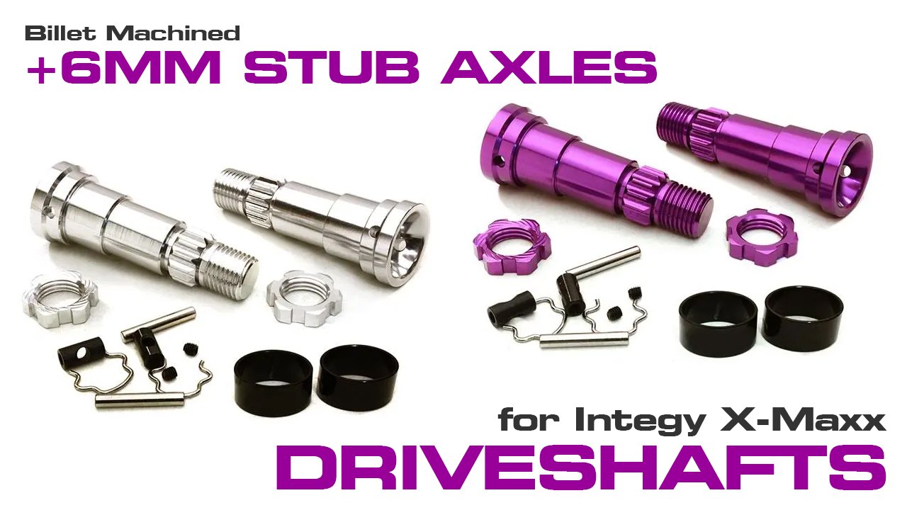 Billet Machined Extended Stub Axles for C27070, C27071 & C27072 (#C27464)