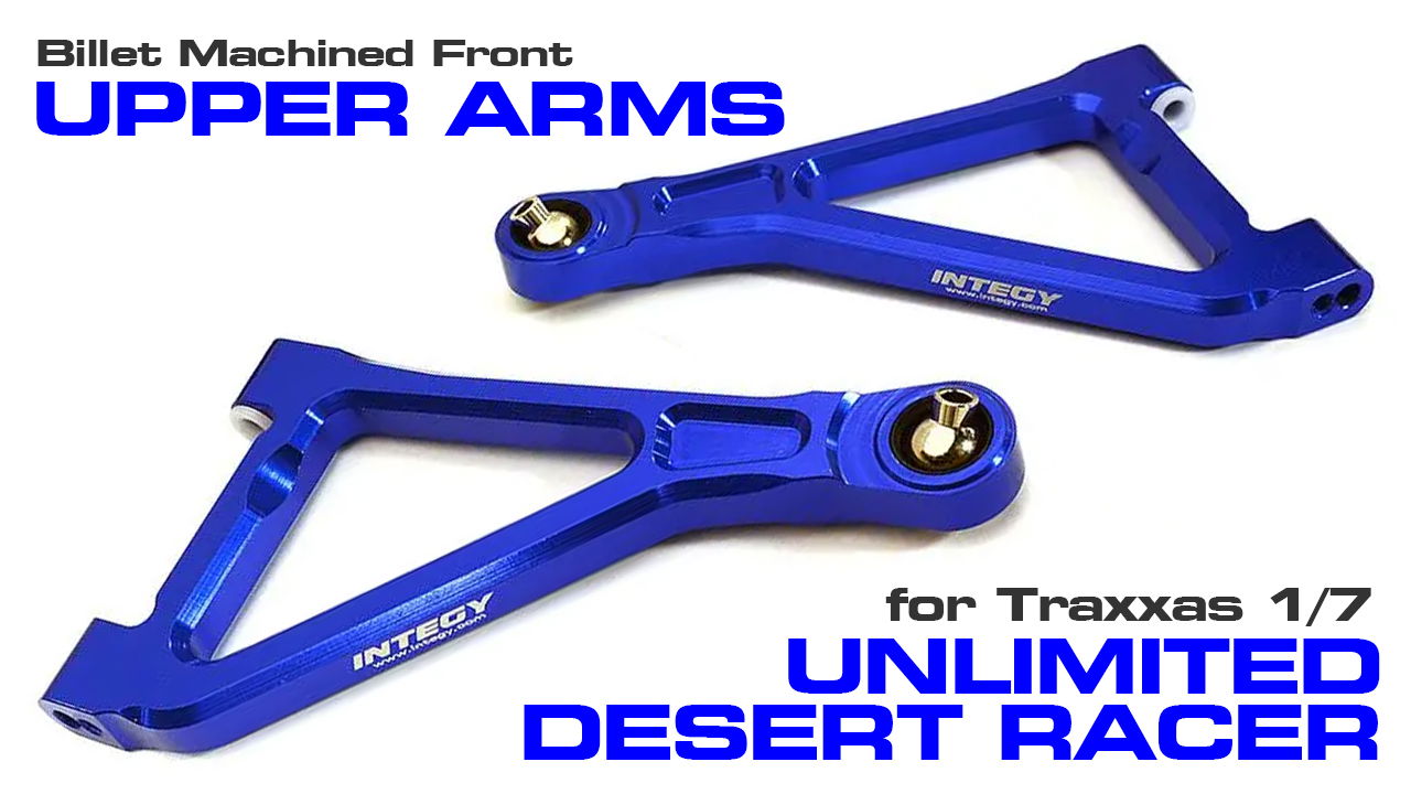 Billet Machined Front Upper Arms for Traxxas 1/7 Unlimited Desert Racer (#C28561