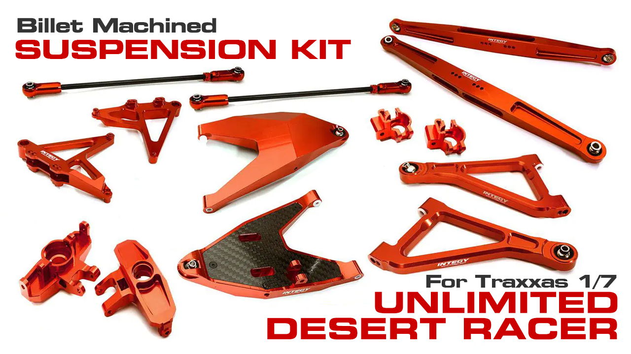 Billet Machined Suspension Kit for Traxxas 1/7 Unlimited Desert Racer (#C28629)