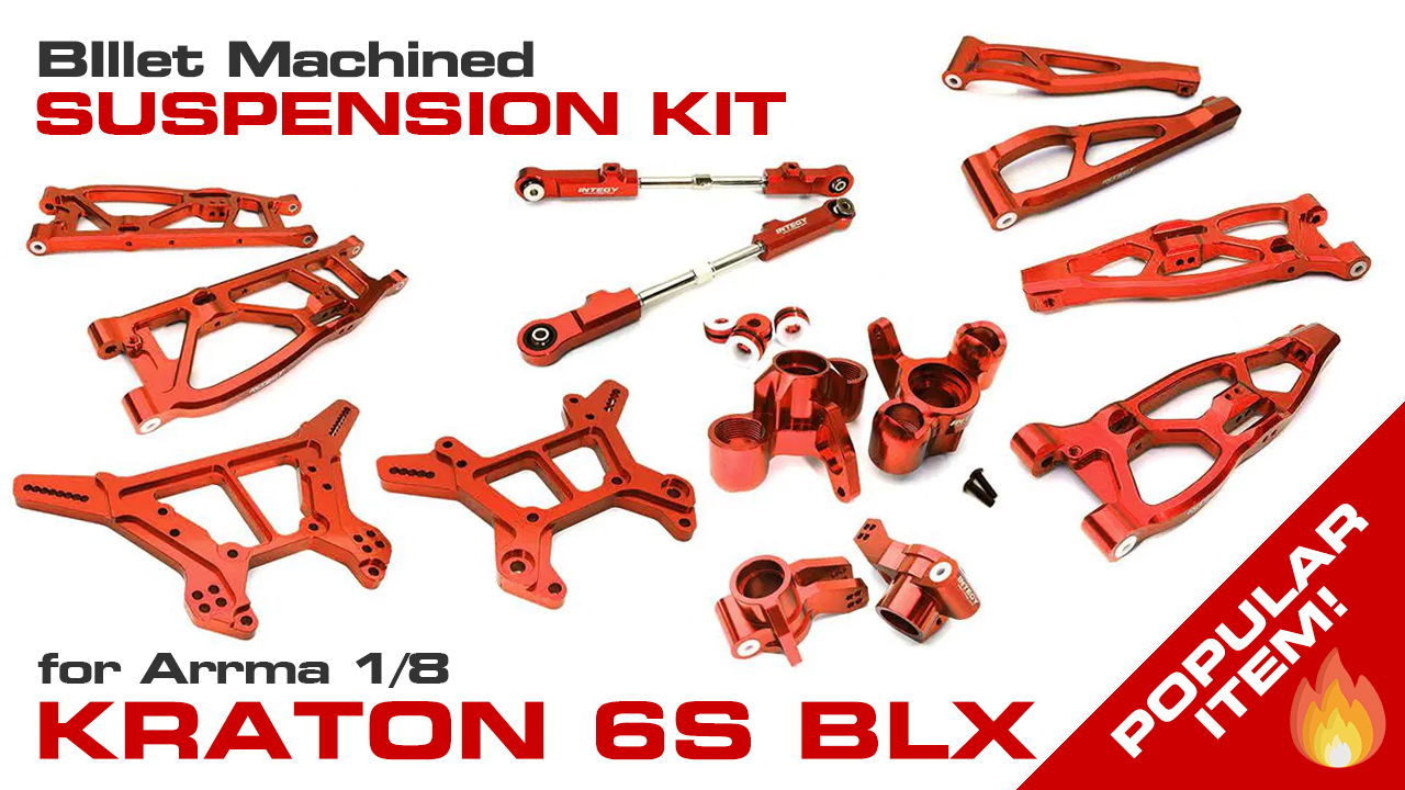 Billet Machined Alloy Suspension Kit for Arrma 1/8 Kraton 6S BLX (#C28729)