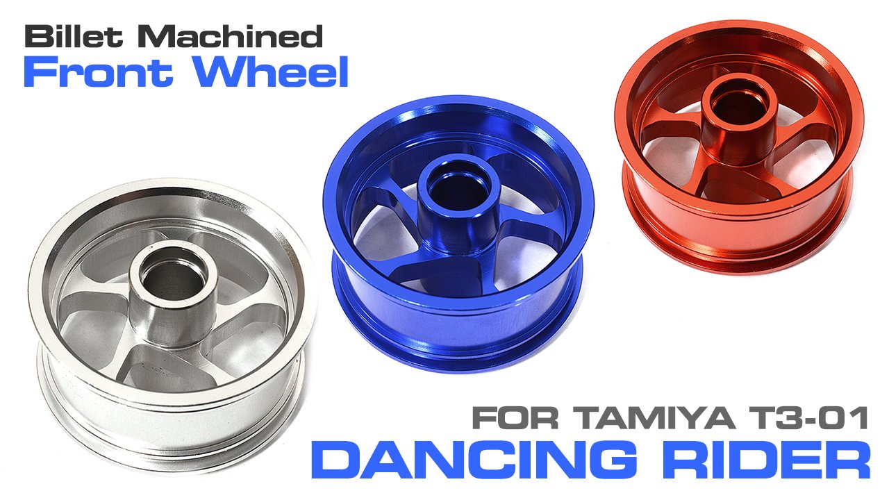 Billet Machined Front Wheel for Tamiya Dancing Rider (#C29327)