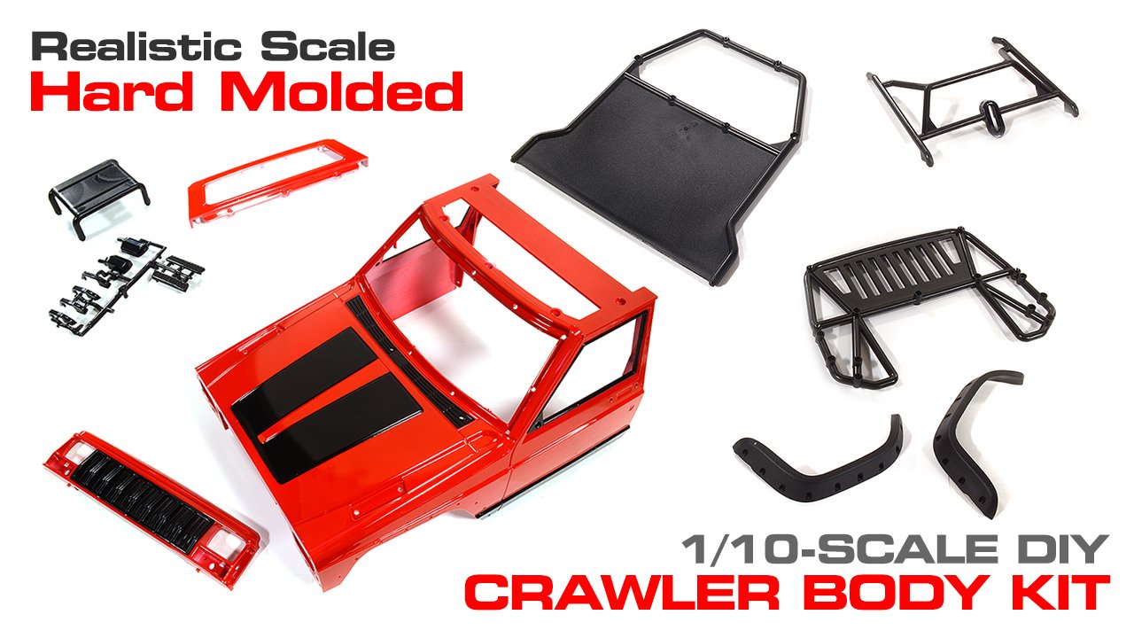 Realistic Hard Plastic Scale Body Kit for 1/10 DIY Crawler (#C29334)