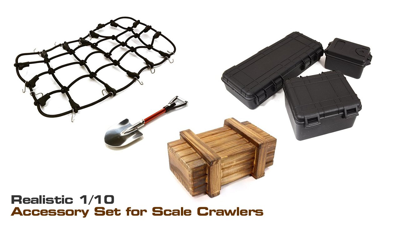 Realistic Model 1/10 Scale Accessories Set for Off-Road Crawler (#C29437)