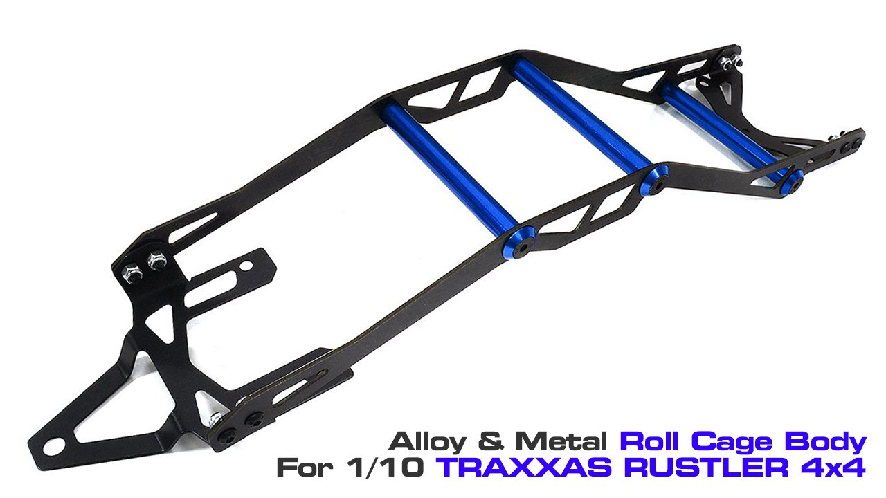 Alloy Metal Roll Cage Body Kit for Traxxas 1/10 Rustler 4X4 (#C29593)
