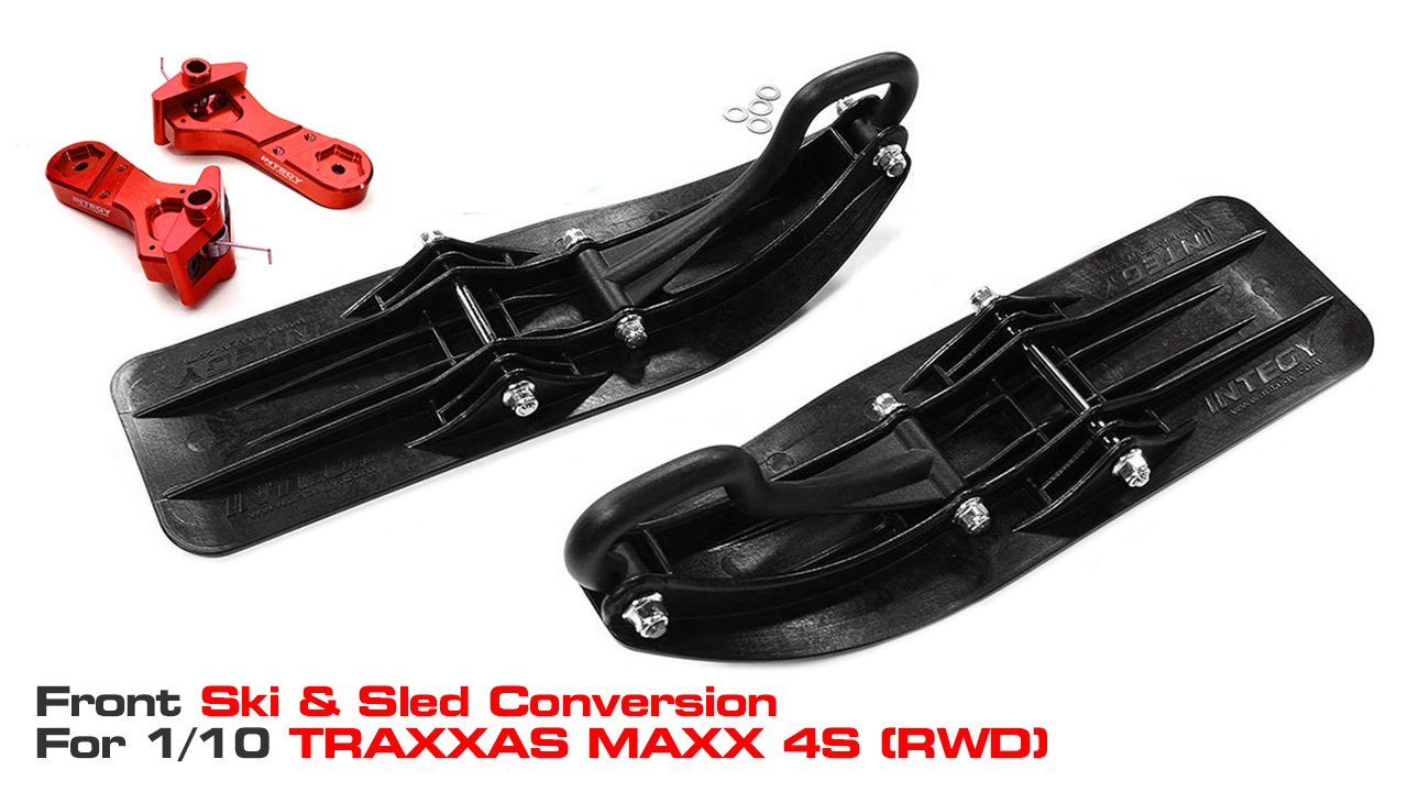 Front Sled Ski Set for Traxxas 1/10 Maxx Truck 4S (for RWD) (#C29602)