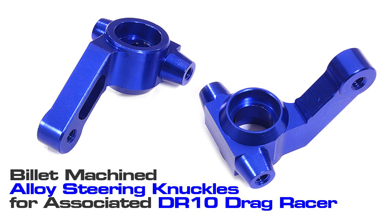 Billet Machined Alloy Steering Knuckles for Associated DR10 (#C29608)