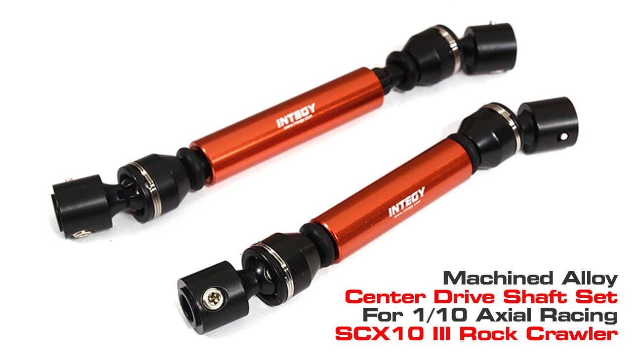 Machined Alloy Center Drive Shafts for Axial 1/10 SCX10 III (#C29789)