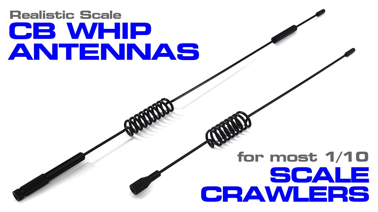 Realistic 1/10 Simulated CB Antenna Whips (#C29801-C29802)