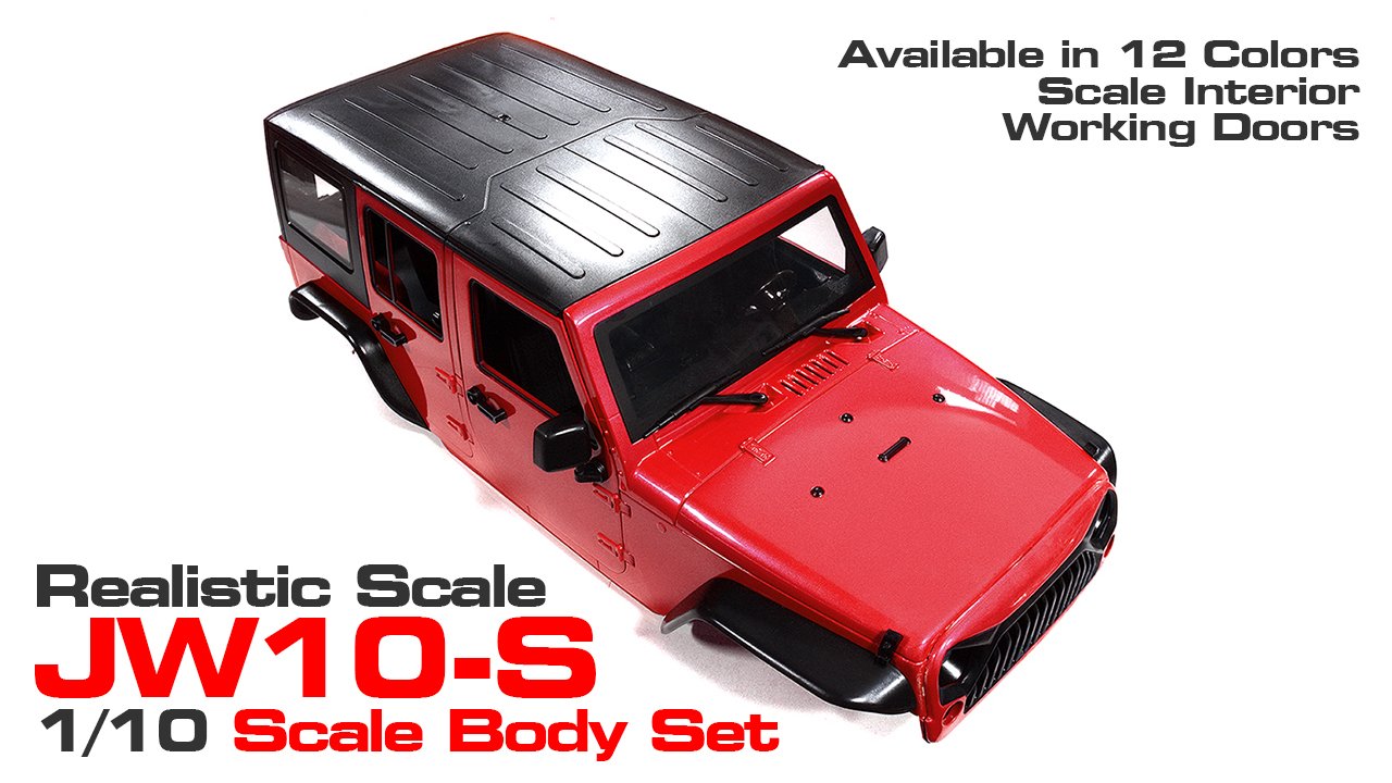 Realistic JW10-S Hard Plastic Body Kit for 1/10 Crawler (#C29840)