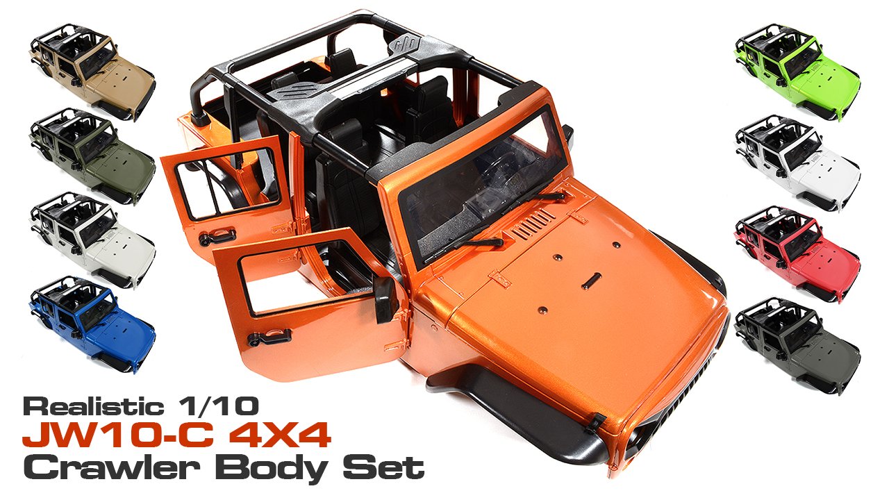 Realistic JW10-C Body Kit for 1/10 Off-Road Crawler (#C29847)