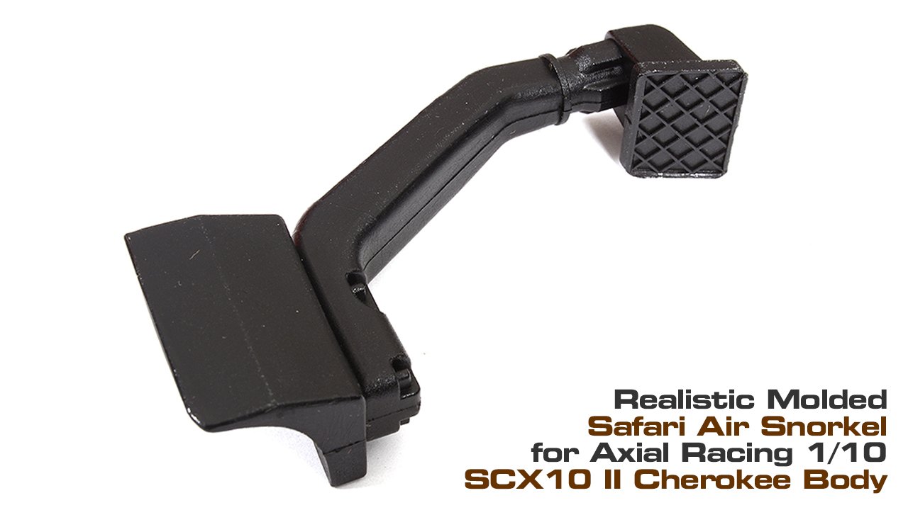 Realistic 1/10 Safari Snorkel for Axial SCX10 II Cherokee Body (#C29869)