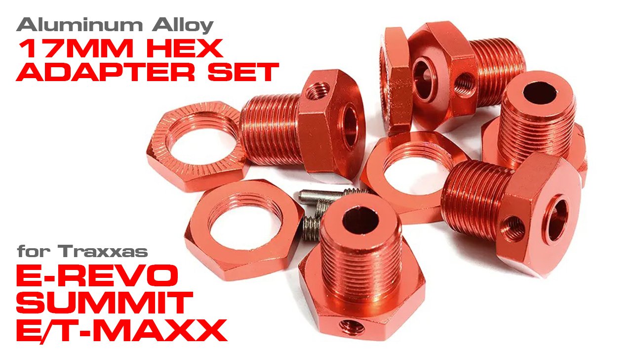 Alloy 17mm Wheel Hub Set ID6mm for Select Traxxas 4X4 Trucks (#C29957)