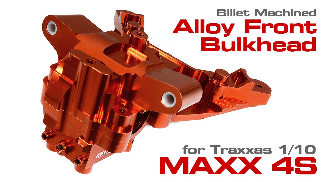 Billet Machined Front Bulkhead for Traxxas 1/10 Maxx 4S (#C29993)
