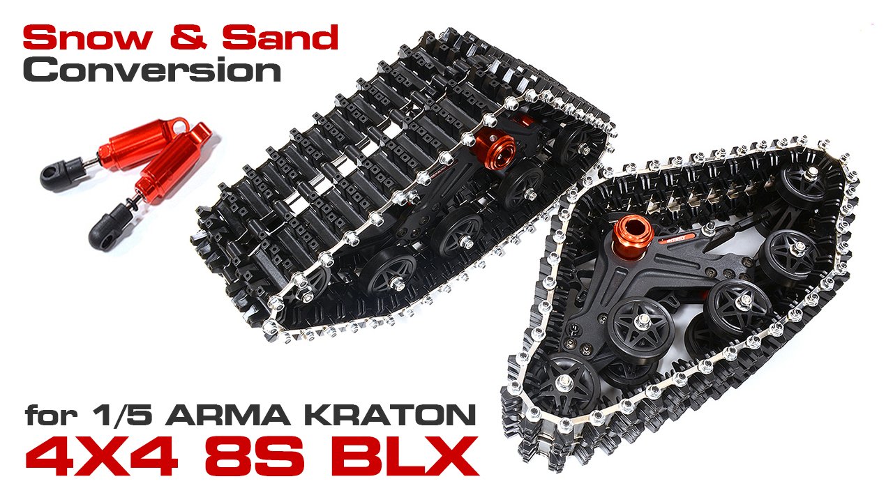 Snowmobile & Sandmobile Set (Rear) for 1/5 Kraton 4X4 8S BLX (#C30000)