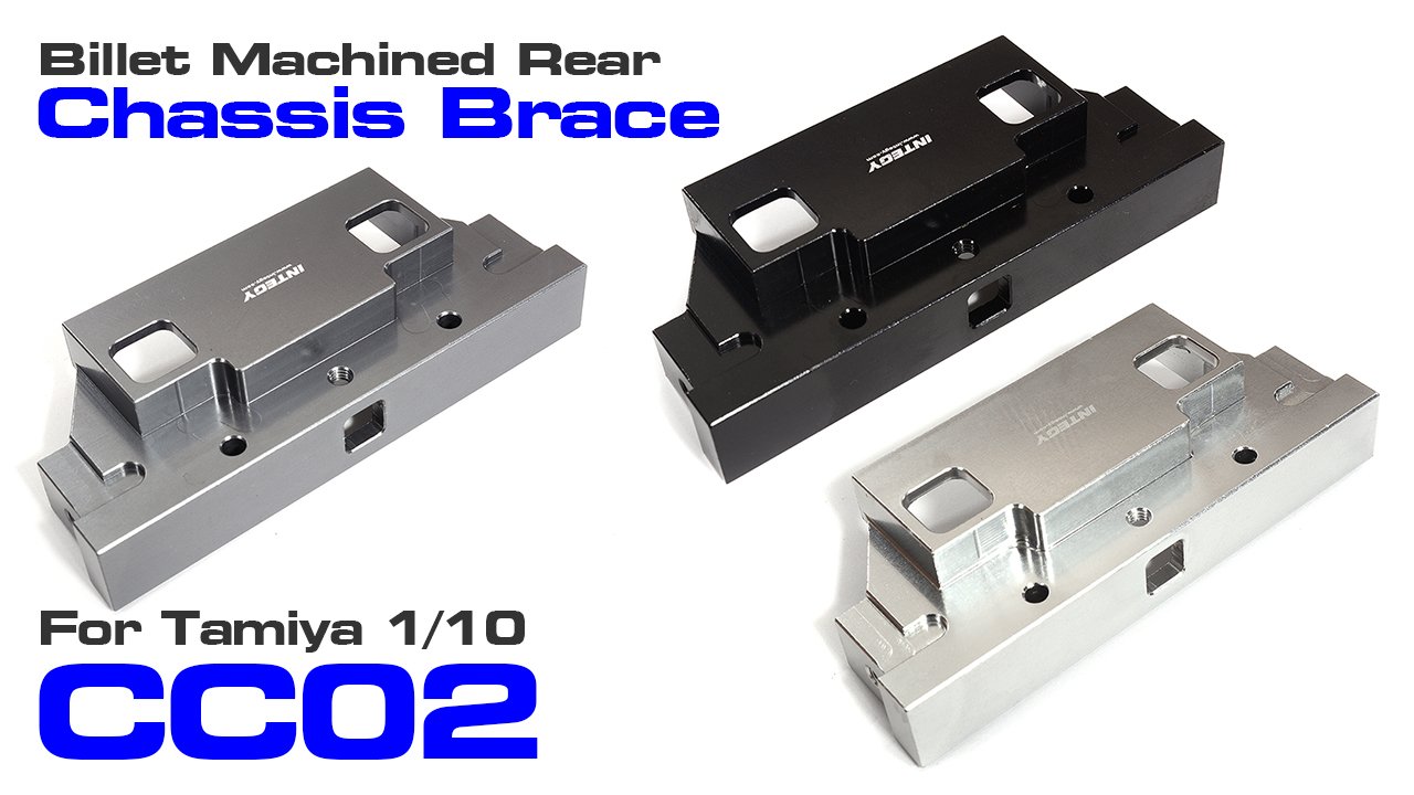 Billet Machined Rear Chassis Brace for Tamiya 1/10 CC02 (#C30049)