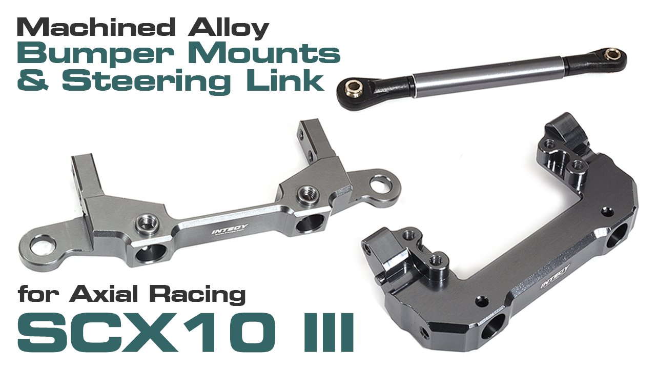 Machined Bumper Mounts w/Steering Linkage for SCX10 III (#C30058)