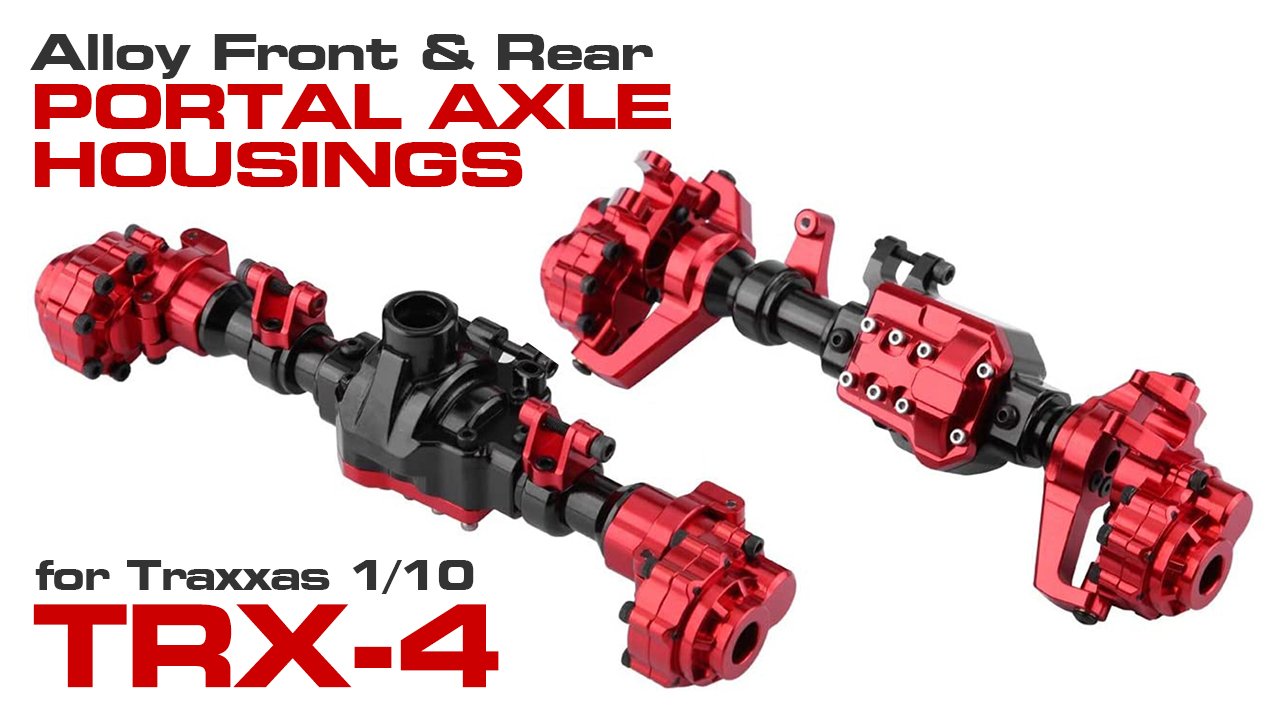 Alloy Front & Rear Portal Axle Housings & Uprights for 1/10 Traxxas TRX-4
