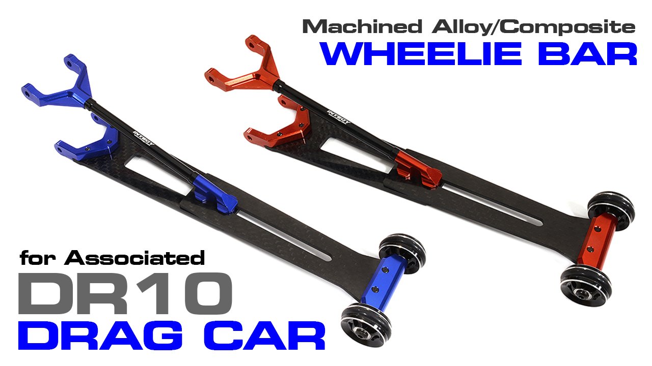 Machined Alloy & Composite Wheelie Bar for Associated DR10 (#C30172)