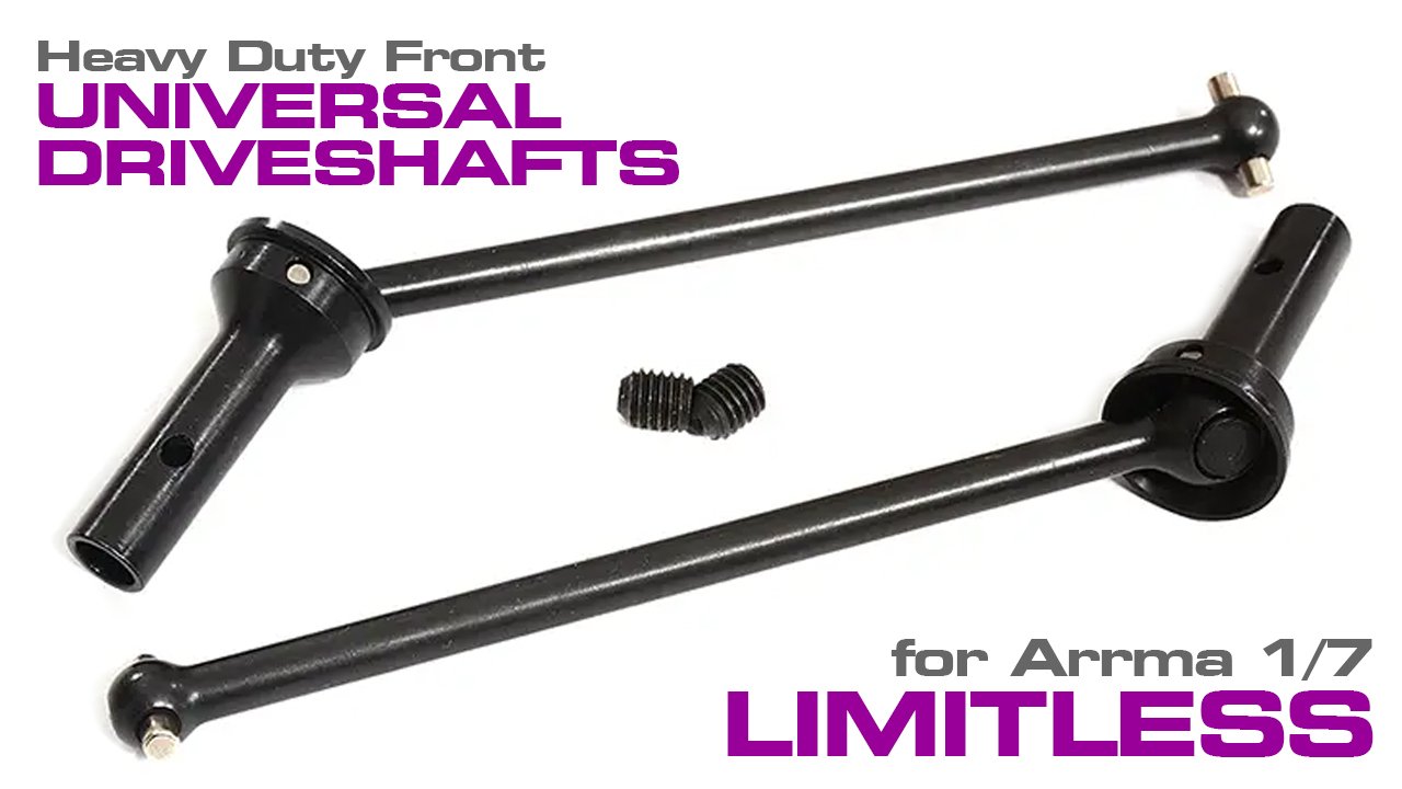 HD Front Universal Drive Shafts for Arrma 1/7 Limitless All-Road (#C30174)